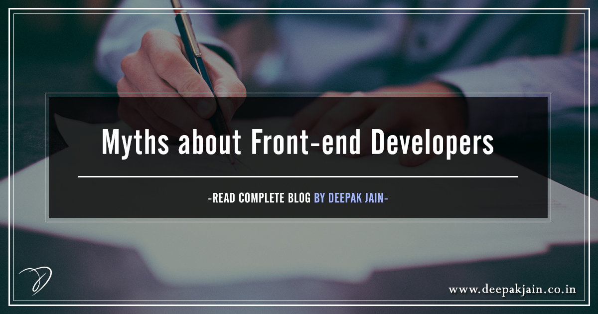 Myths about Front-end Developers