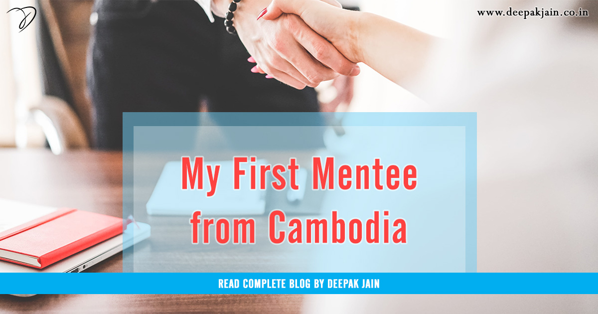 My First Mentee from Cambodia