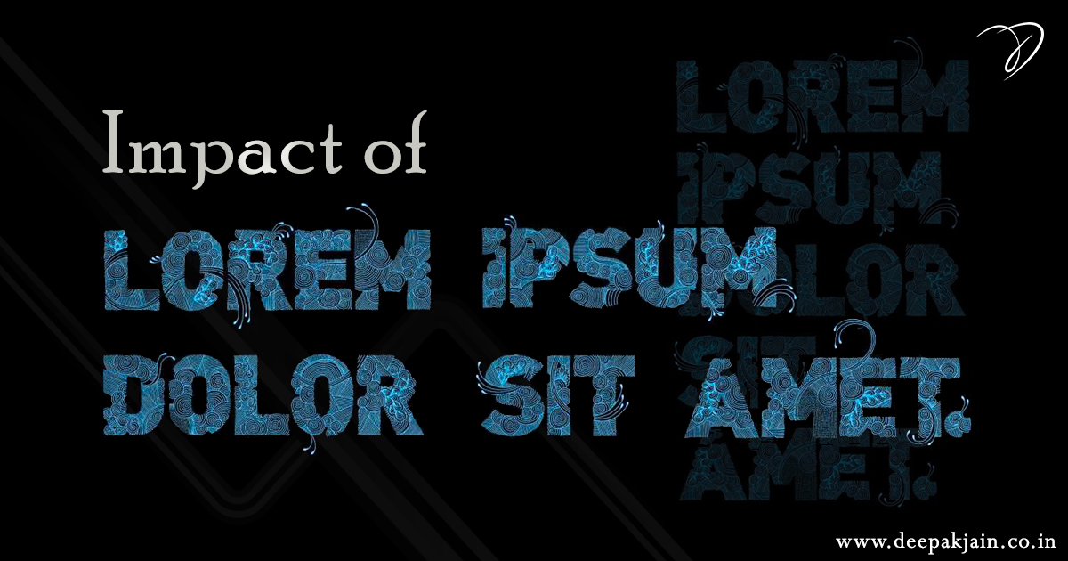 Impact of lorem ipsum on web design